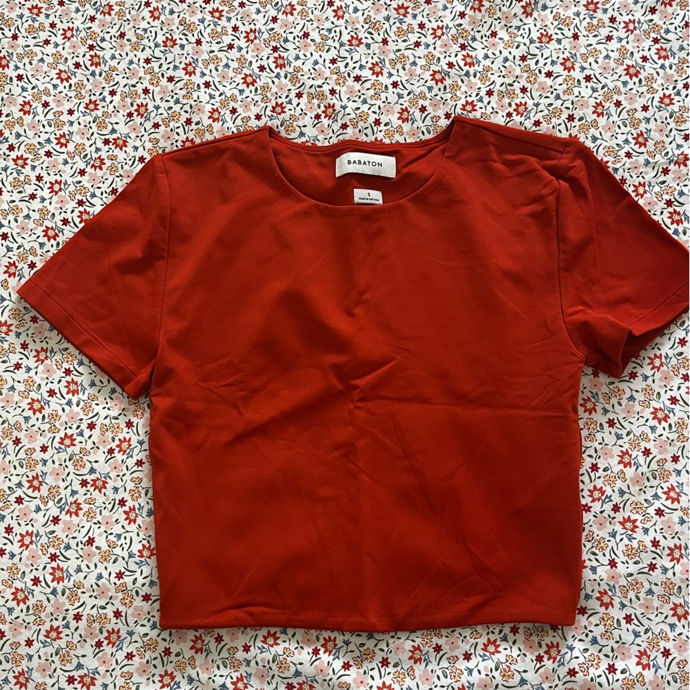 Babaton Contour Crew Cropped Shirt